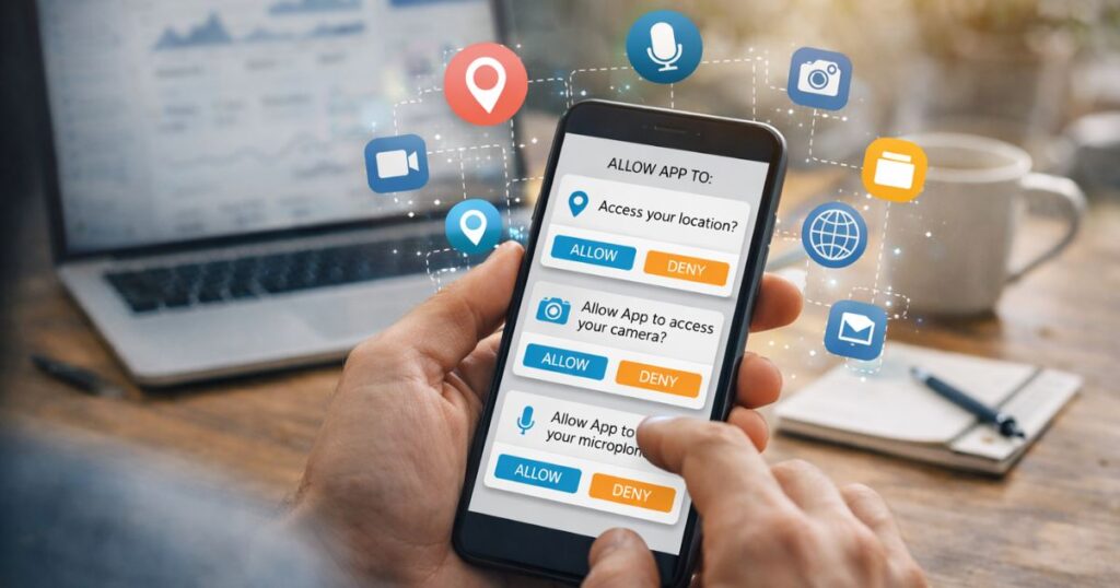 Mid Level Image of Personal Data Collection